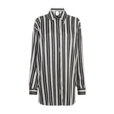 Fendi Stripped Silk Dress With Cut-Out Detail